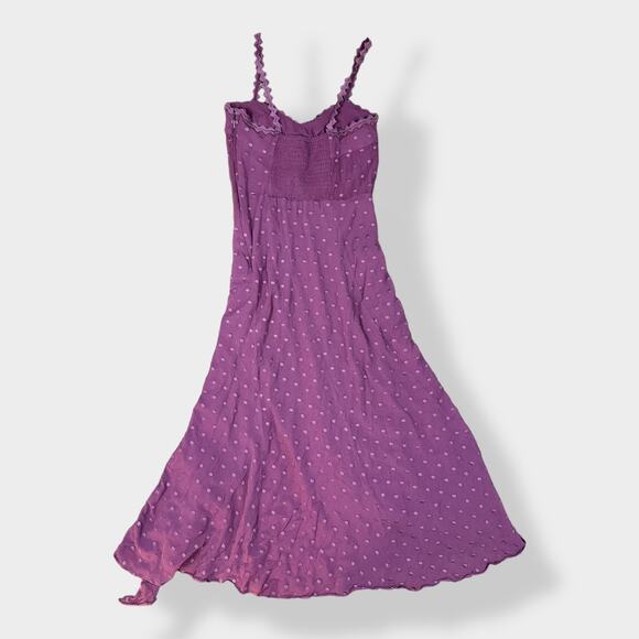 Revolve Rebecca Taylor Swiss Dot Chiffon Maxi Dress Pink‎ Size 0 Party Sundress - Picture 1 of 8